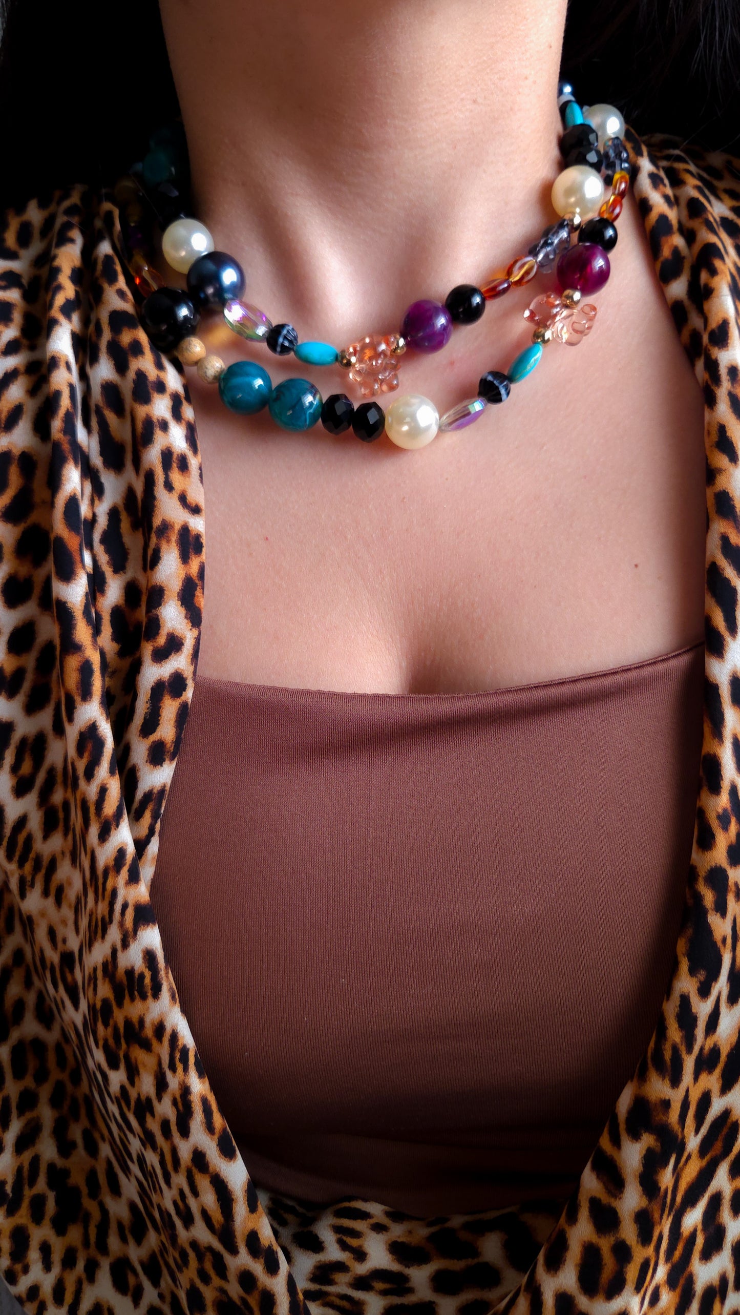 ✨ Funky Chunky 8.0 Necklace — Bold Dopamine Dressing Kawaii Statement 🧸💎