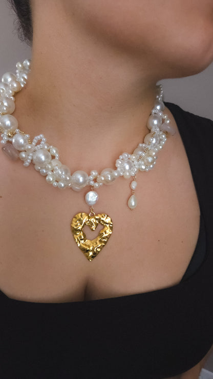 Pearl Heart Muse Necklace