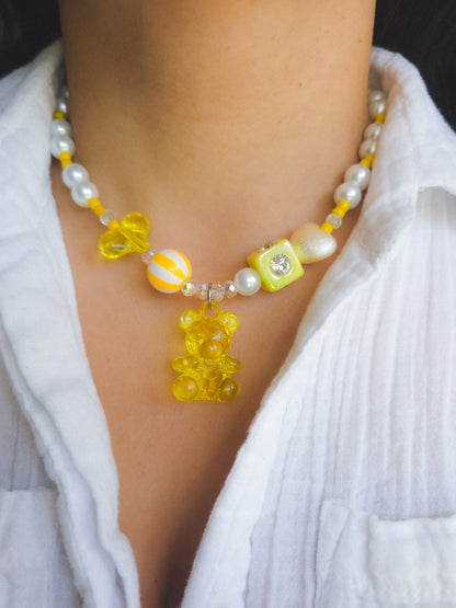 Skittles Teddy Necklace