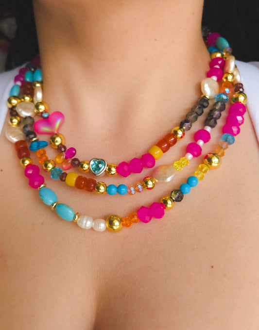Sunset Treasure Layered Necklace