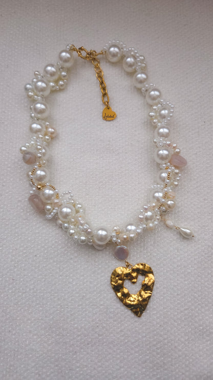 Pearl Heart Muse Necklace