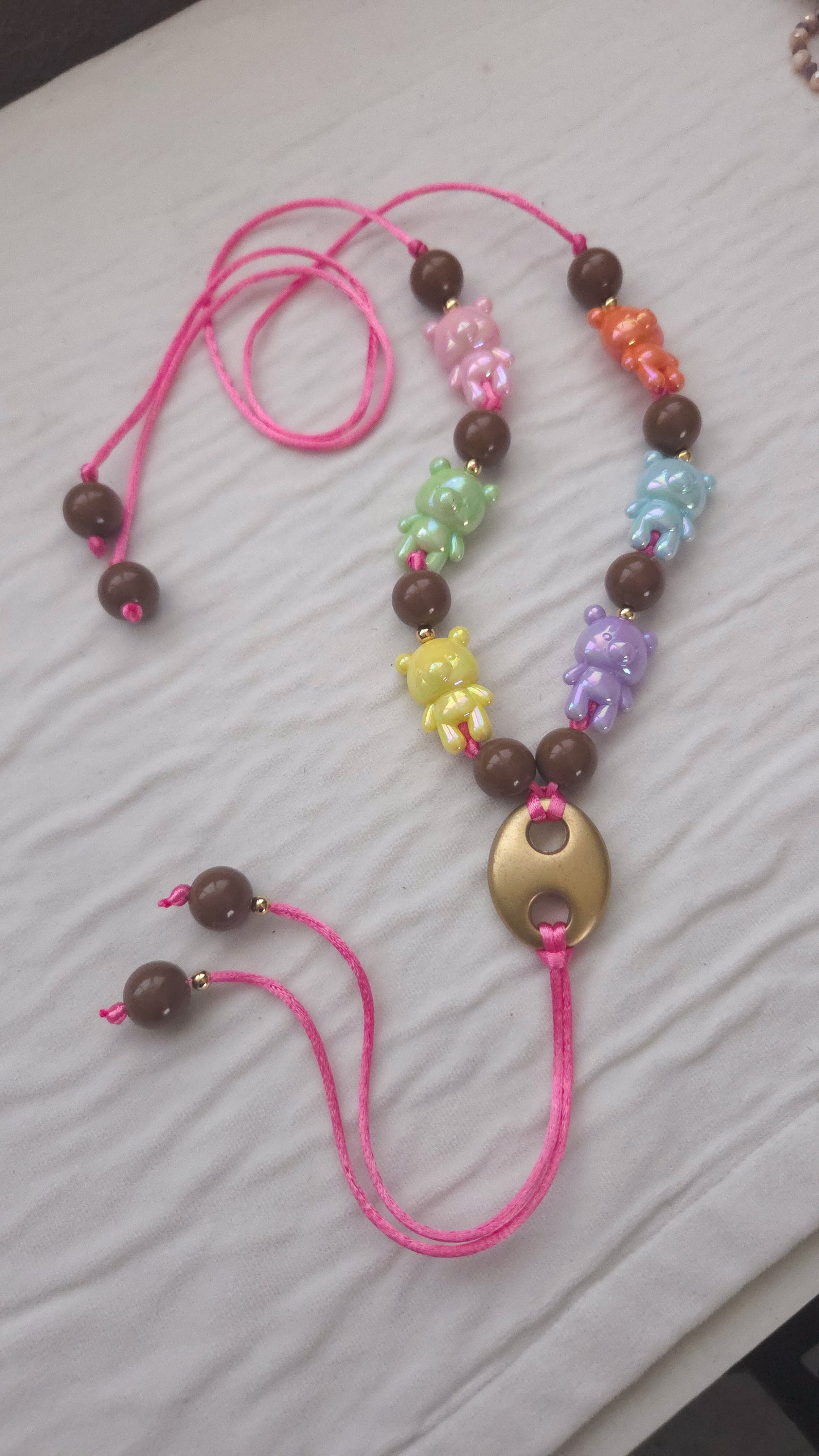 Teddy Parade Cord Necklace