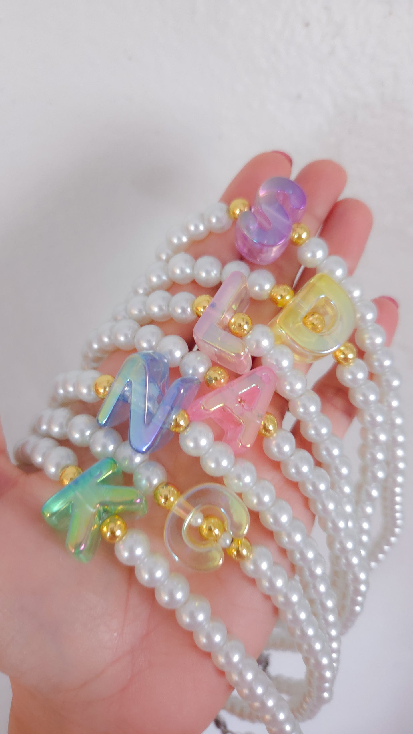 ✨️Pearly Initial Charm Necklace | Dopamine Dressing