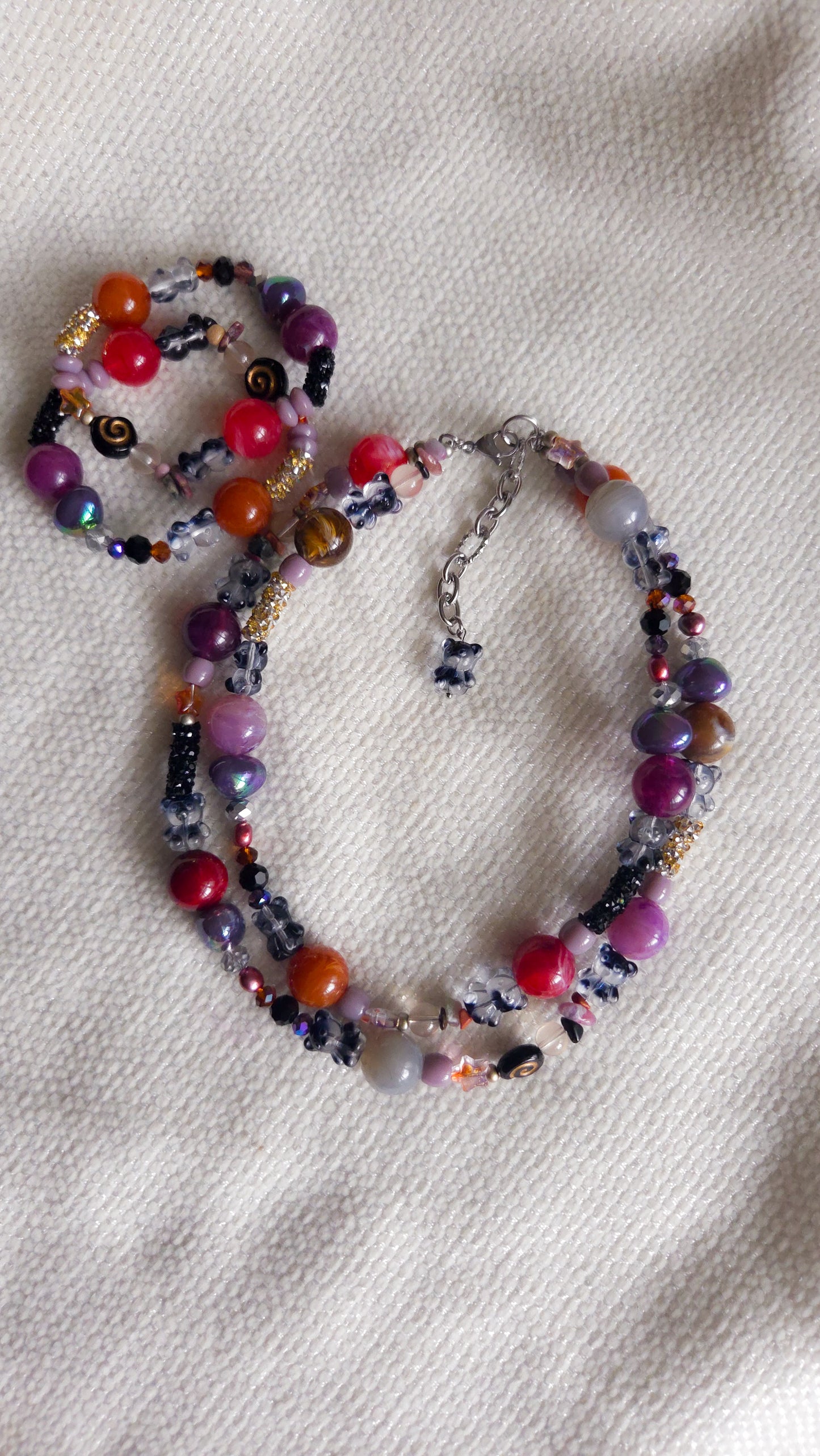 ✨ Funky Chunky 5.0 Necklace — Cosmic Candy Edition 🌌🍬 | Handmade Dopamine Jewelry