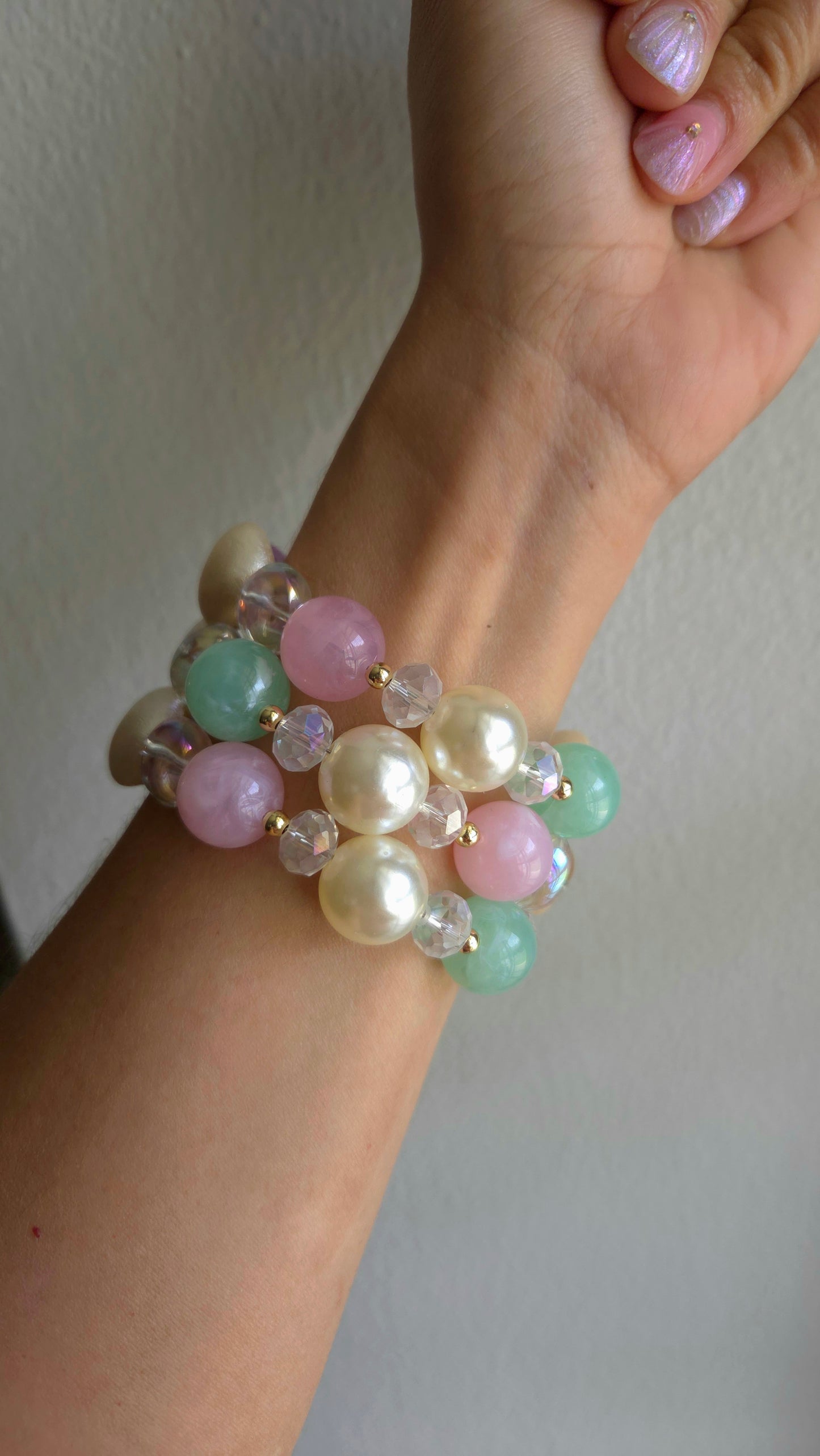 🧜‍♀️ Mermaid Fantasy Bracelet – Handmade Kawaii Y2K Jewelry | Dopamine Statement Bracelet