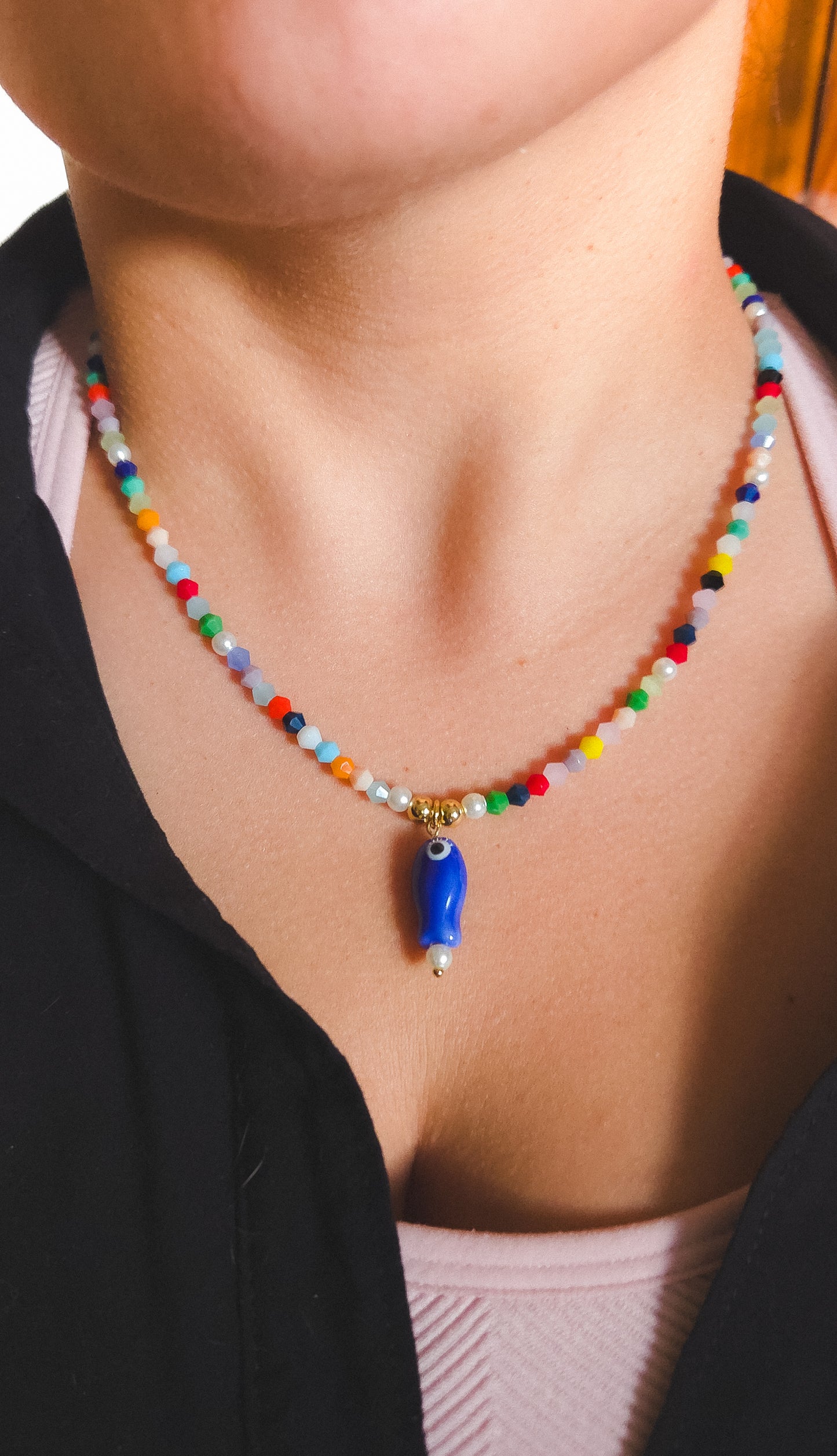 Fishy Crystal Necklace