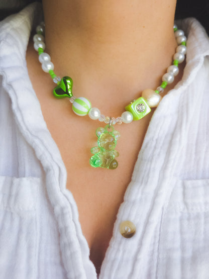 Skittles Teddy Necklace