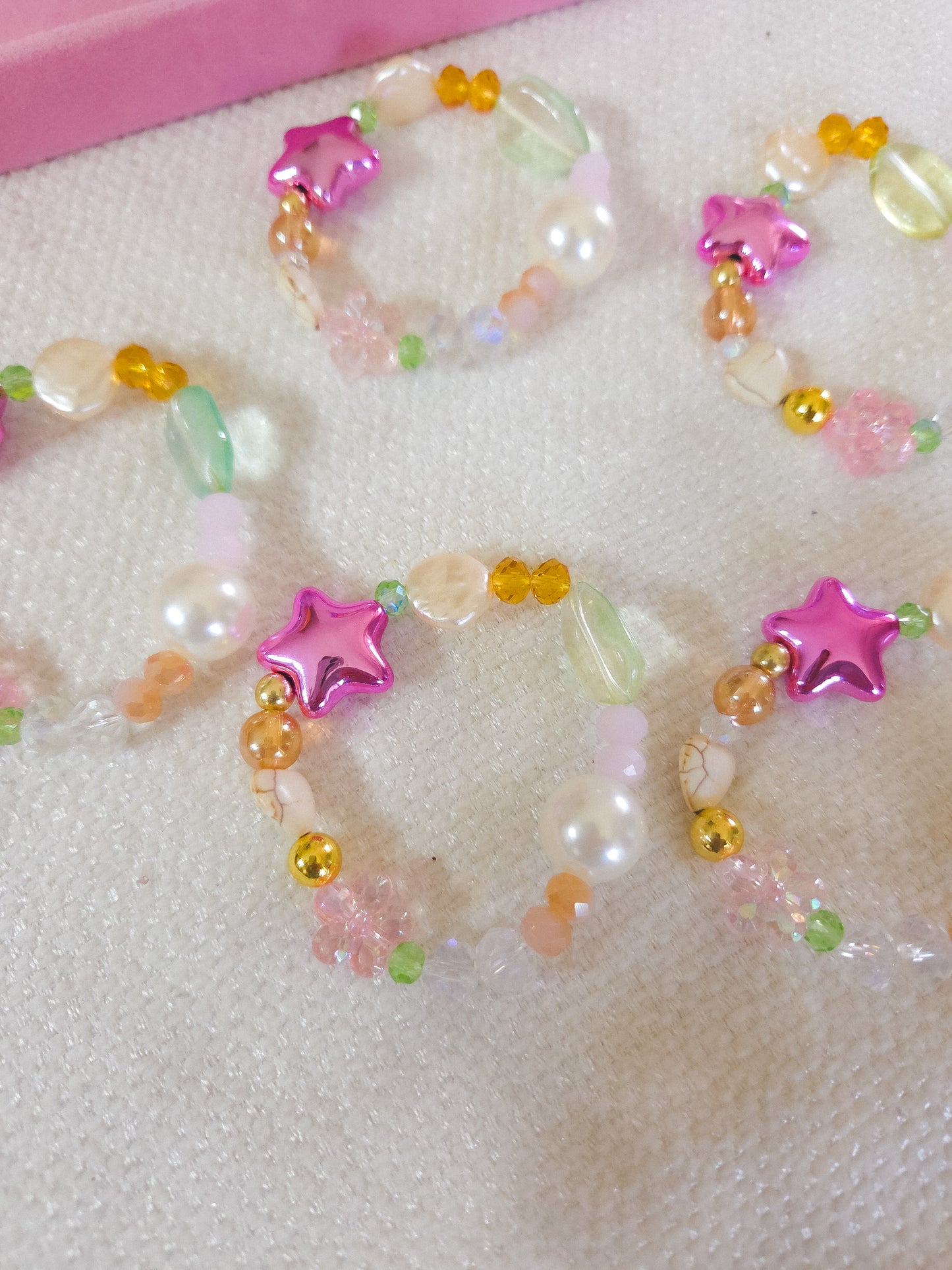Pink Star Treasure Bracelet 🌟