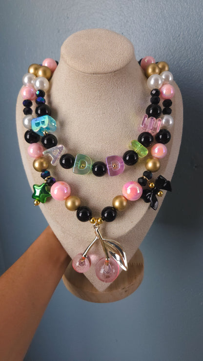 Baddie Cherry Necklace 🍒🖤