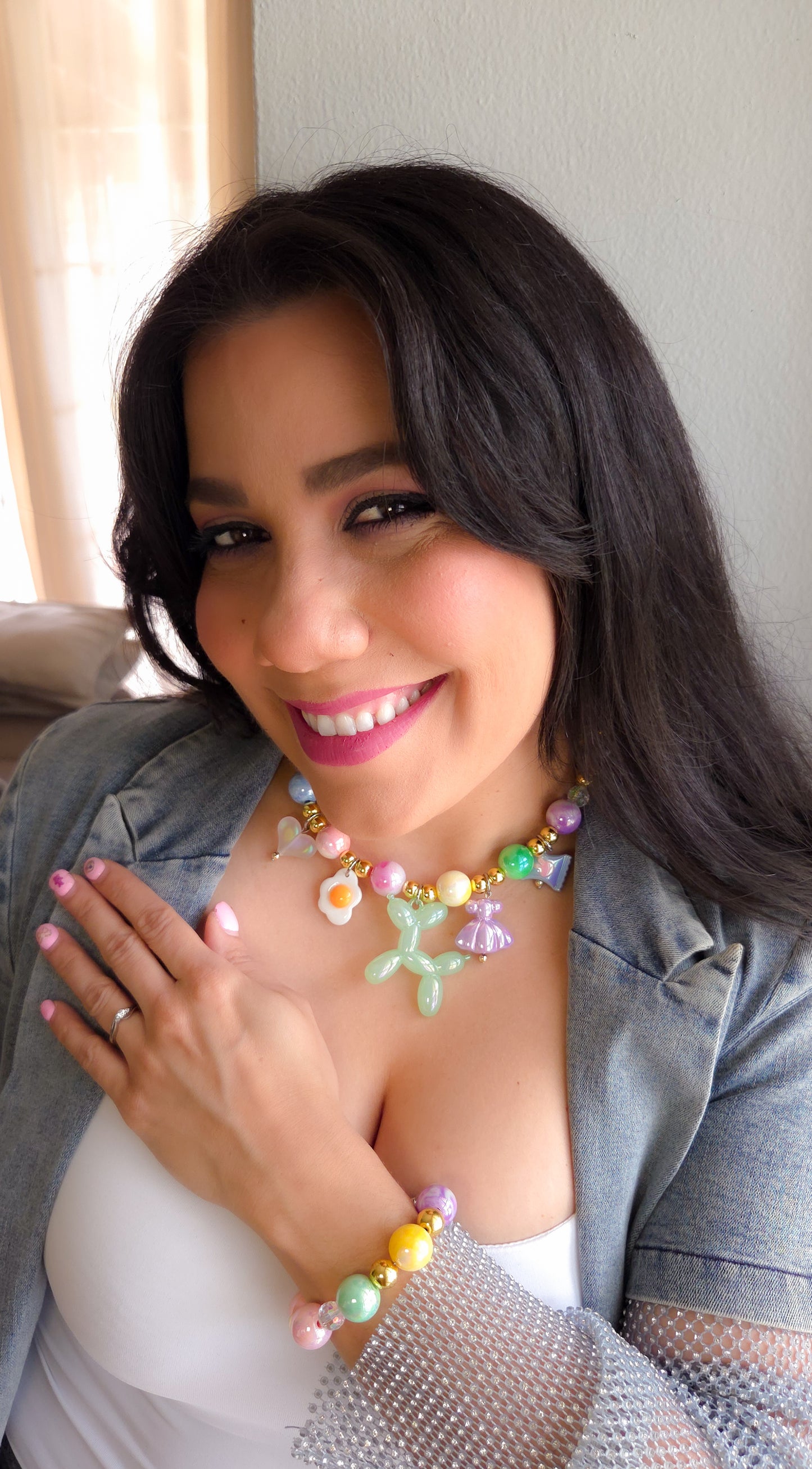 🌈 Saturday Morning Magic Necklace | Dopamine Dressing | Statement Jewelry