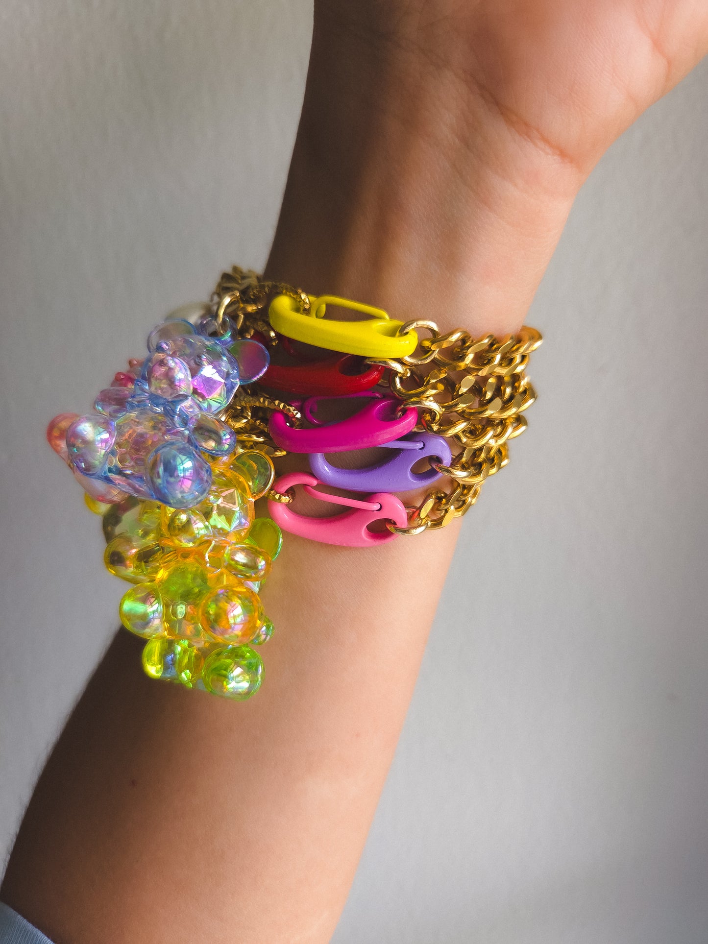 Chunky Chain Teddy Bracelet 🧸