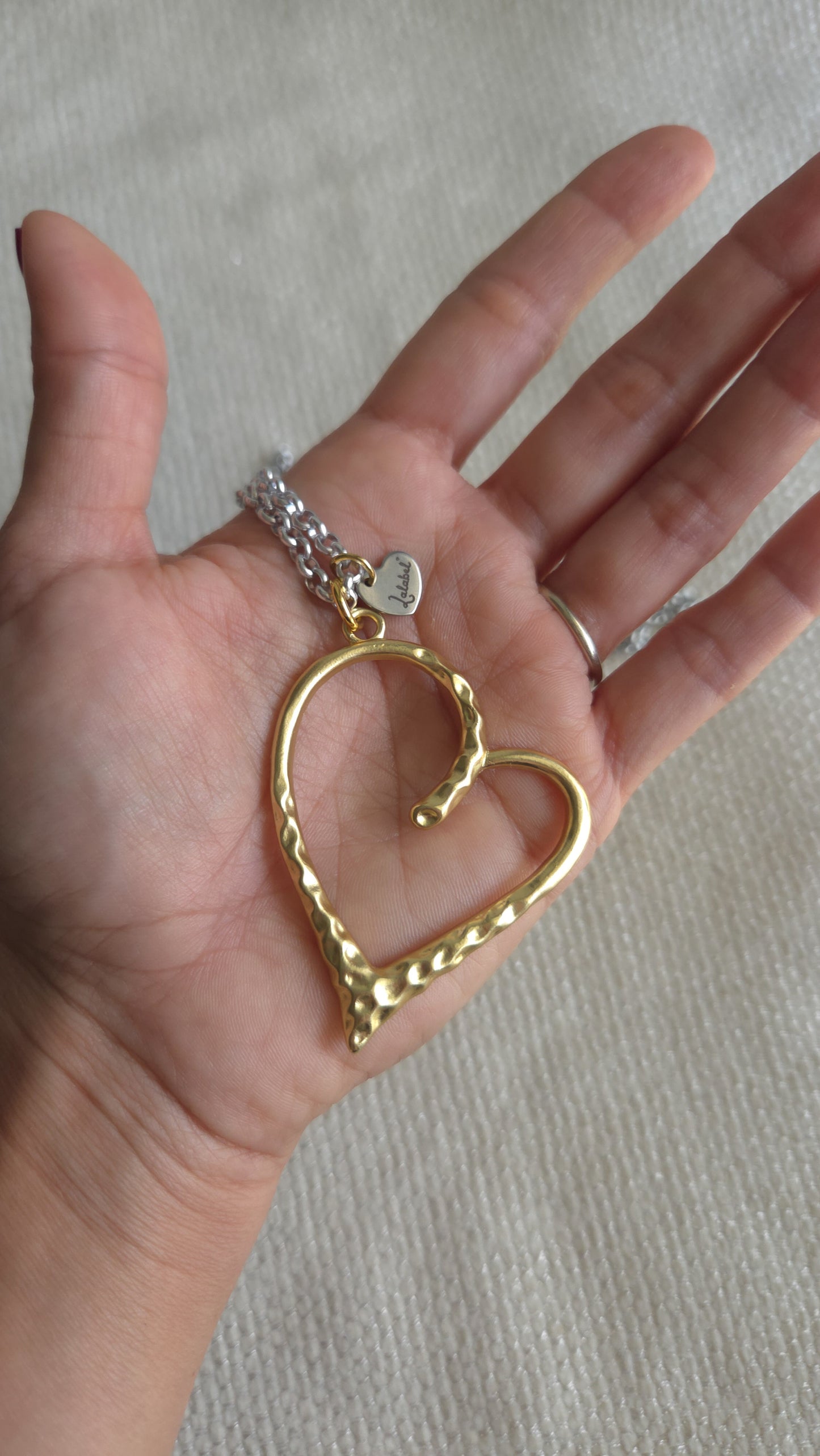Golden Heart Chain Necklace