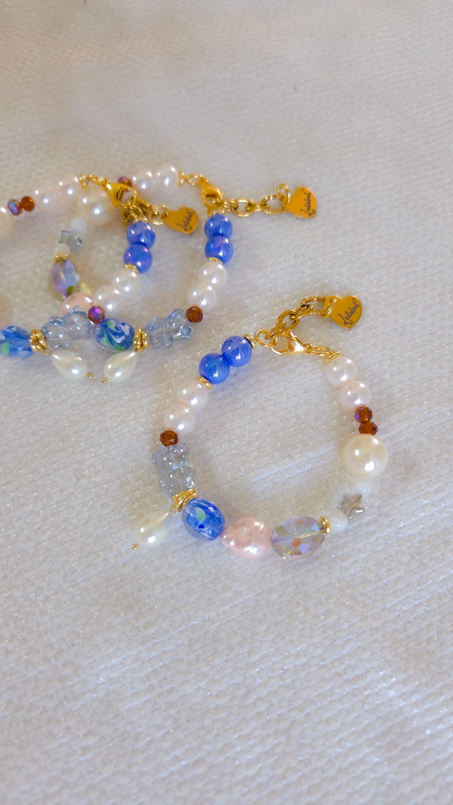 Blue Belle Teddy Bracelet