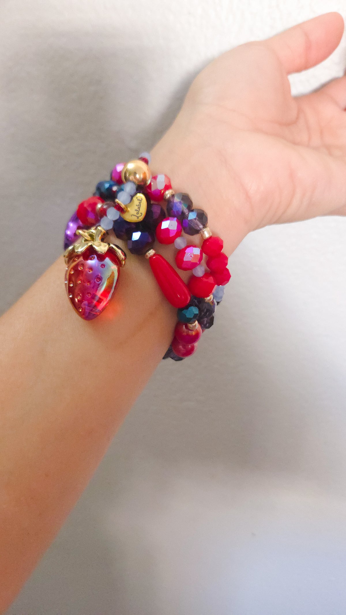 Berry Starburst Stack Bracelet 🍓💜⭐