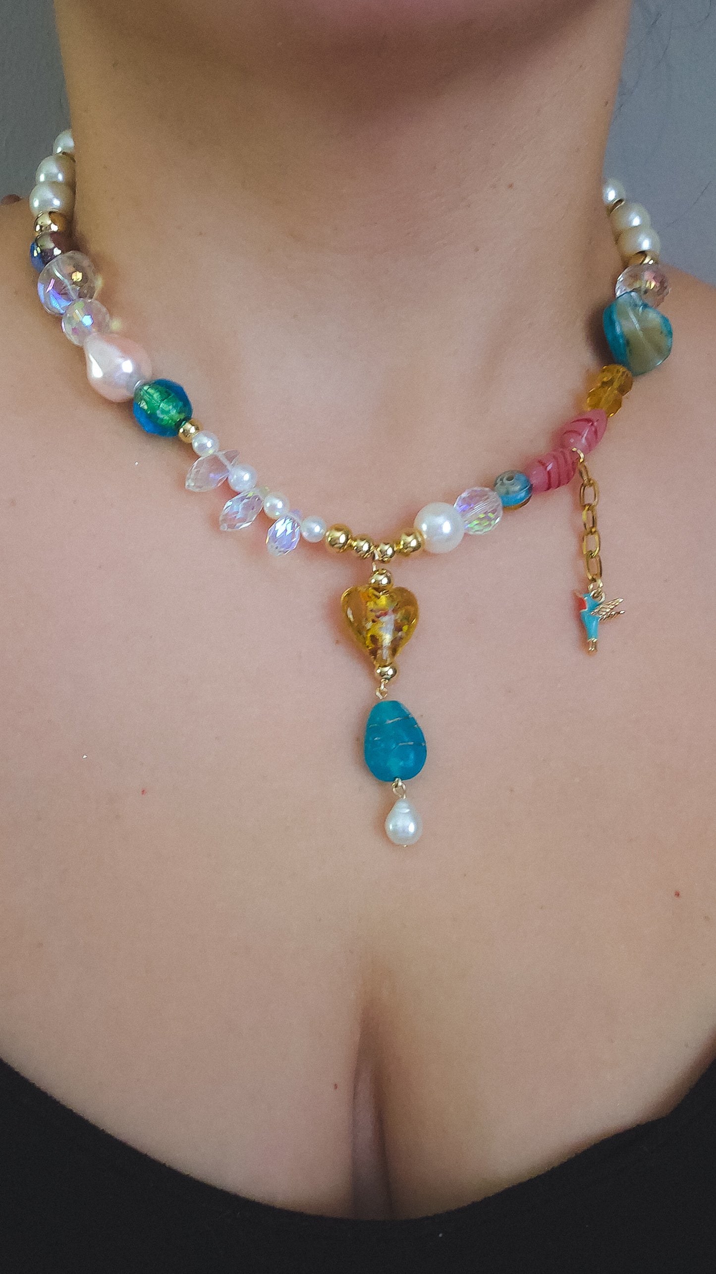 Picaflor Pearl Necklace