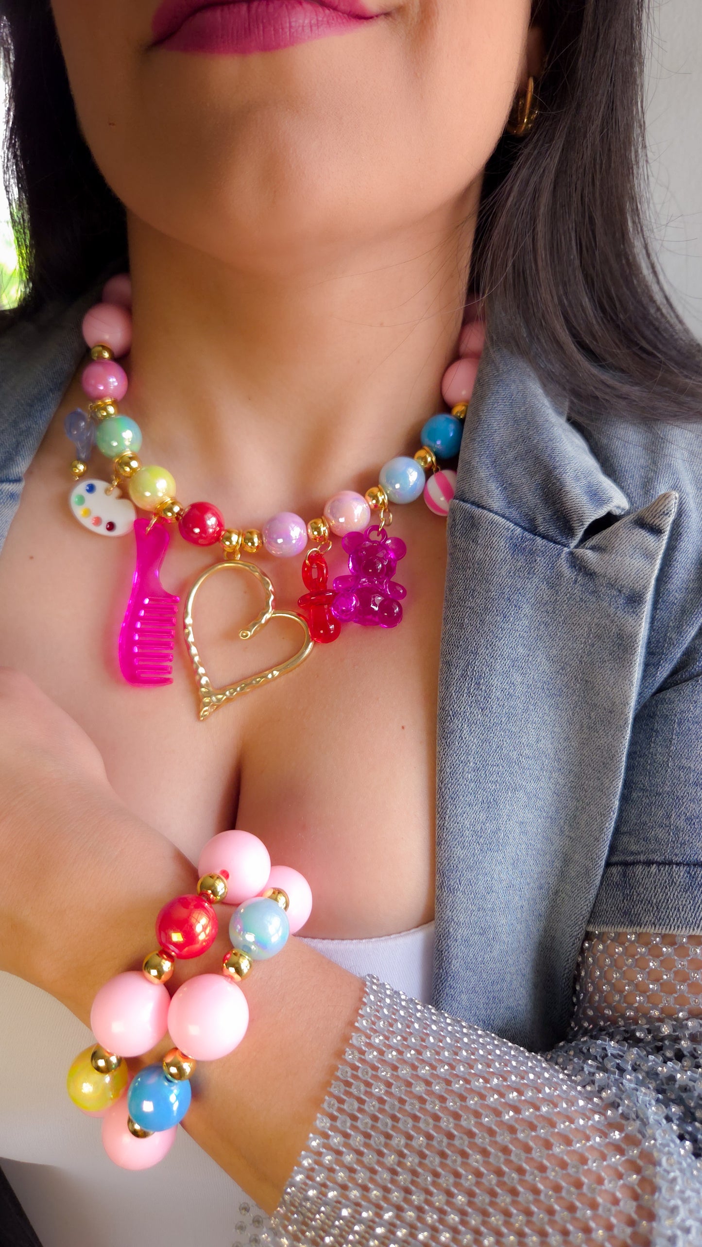 🎀 My Childhood Necklace | Dopamine Dressing | Statement Jewelry