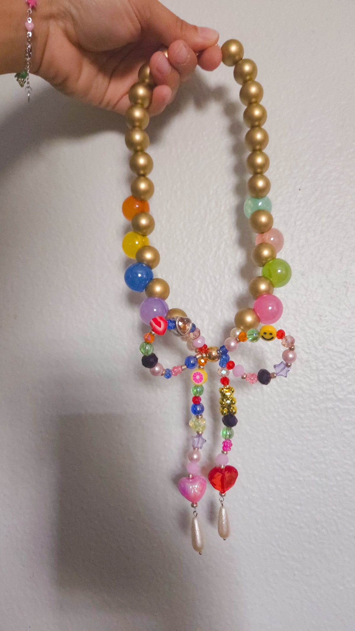 Golden Candy Bow Necklace 🎀🍬