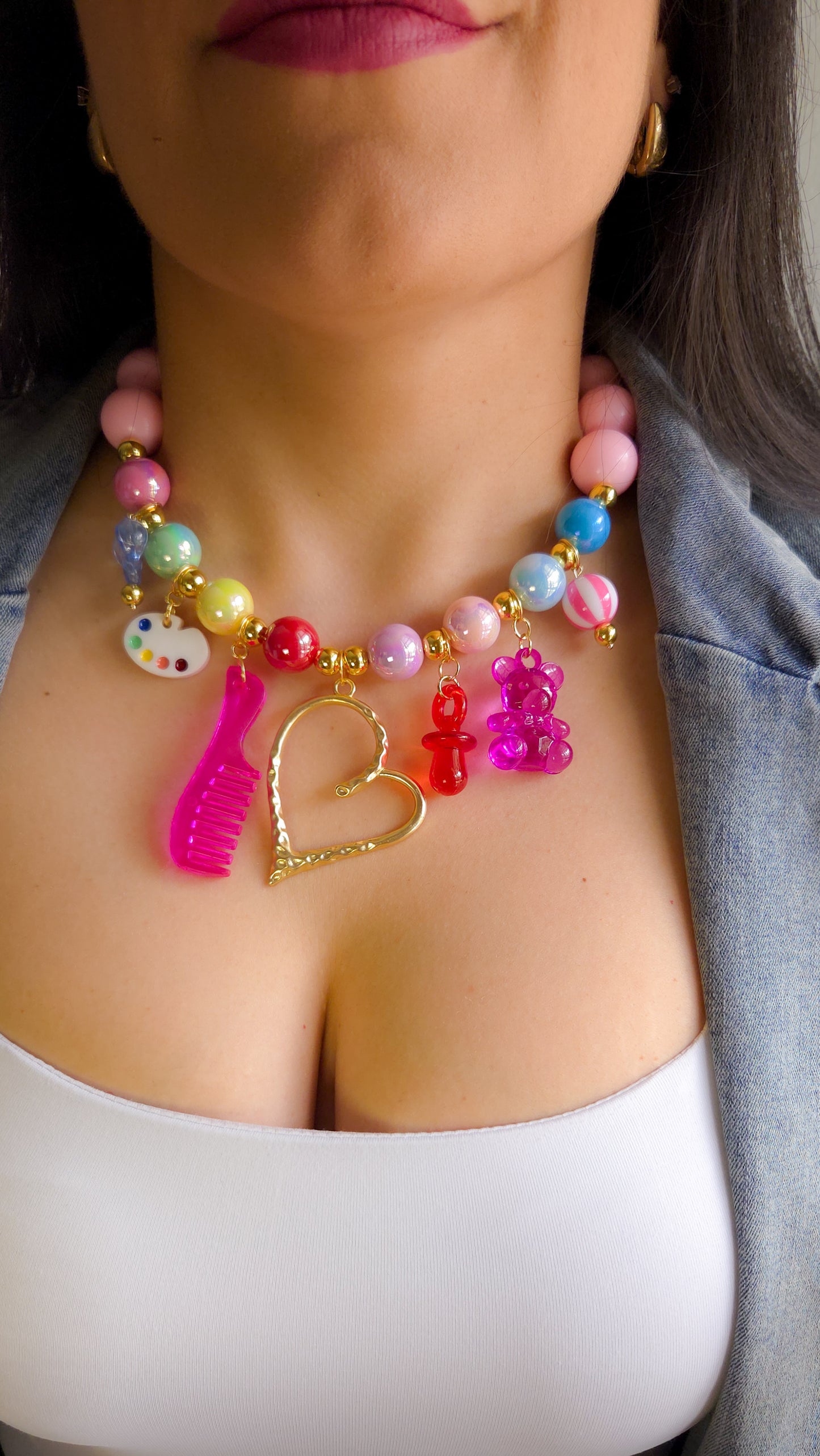 🎀 My Childhood Necklace | Dopamine Dressing | Statement Jewelry