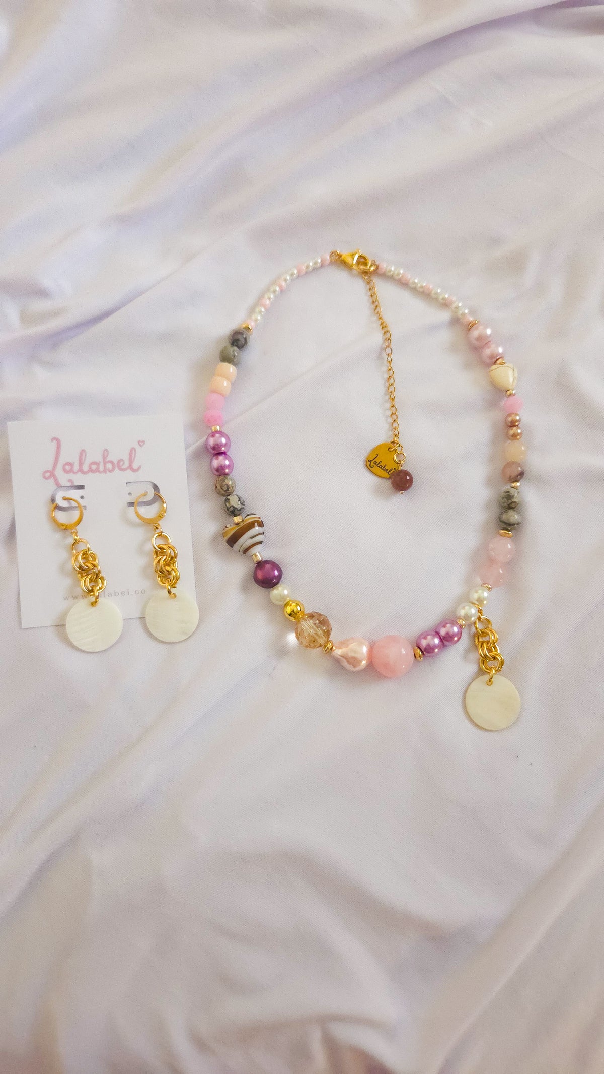 Pink Pearl Crush Jewelry Set 🩷✨