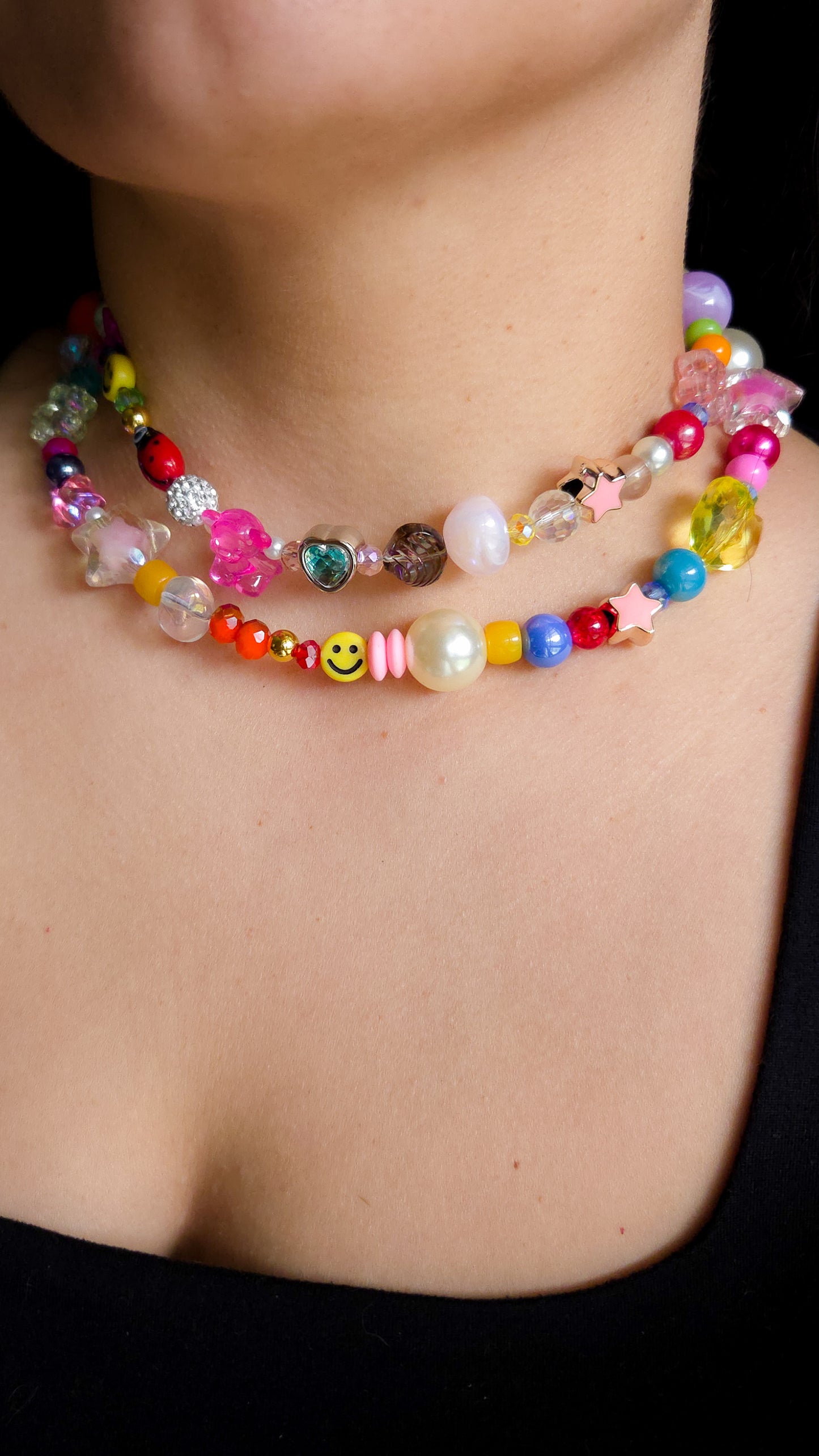 ✨ Funky Chunky 6.0 Necklace — Color Explosion🥳 | Handmade Dopamine Jewelry