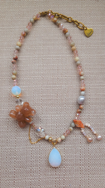 Honey Glow Teddy Necklace