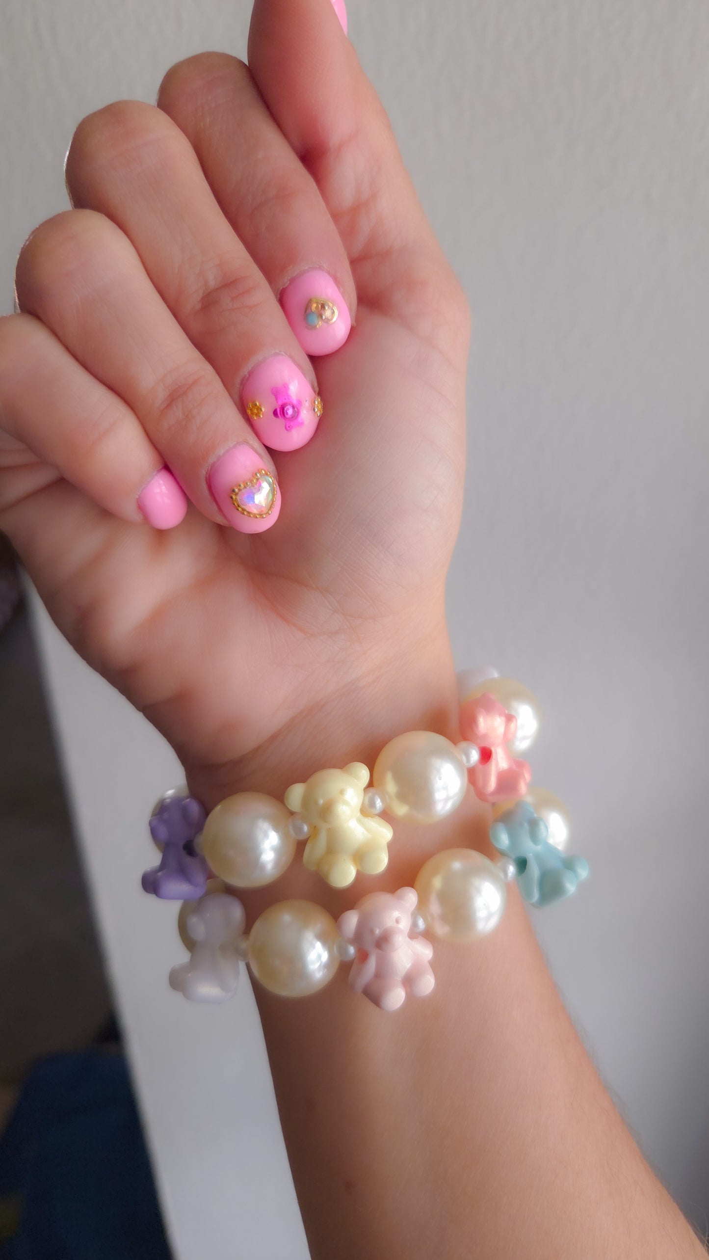🌈 Rainbow Pastel Teddy Bracelet Set 🧸✨ | Dopamine Dressing | Kawaii Pastel Aesthetic