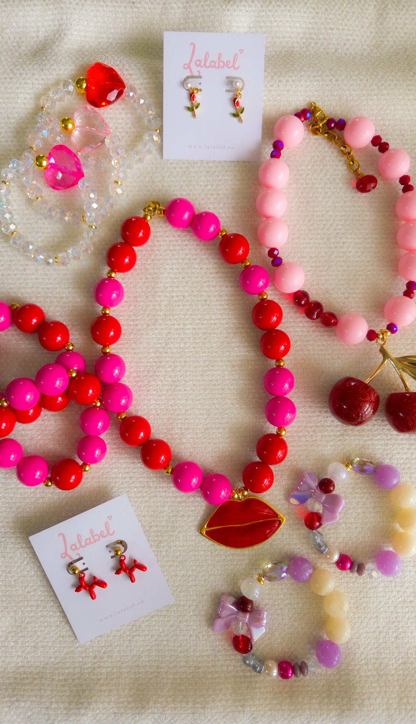 💋Candy Lips Bracelet Set | Y2K Dopamine Dressing 💋✨️💕