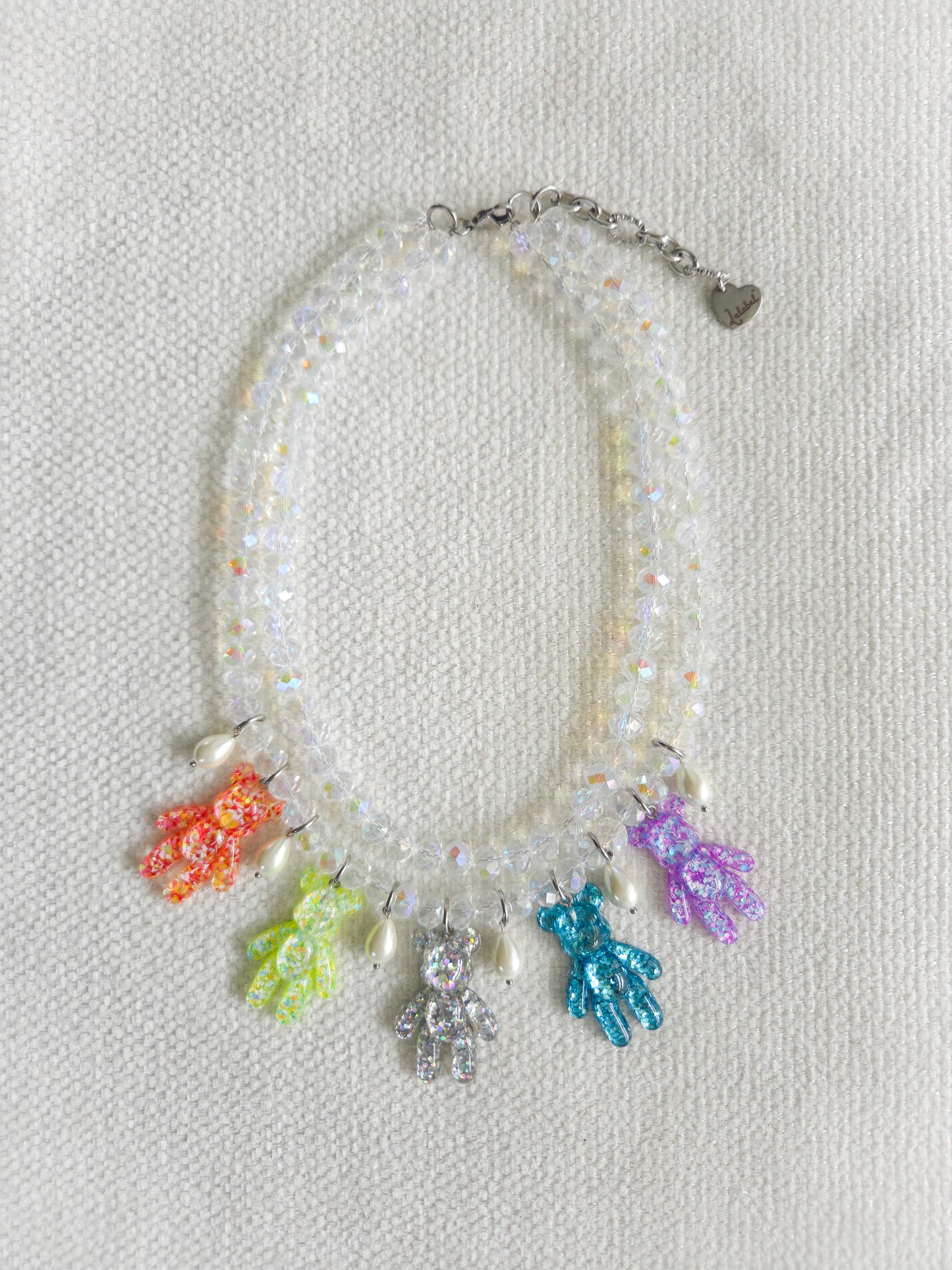 Crystal Sweet & Sour Teddies Necklace