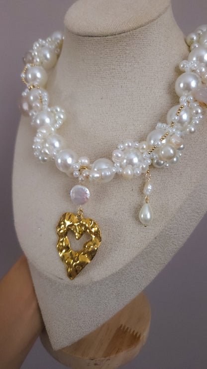 Pearl Heart Muse Necklace
