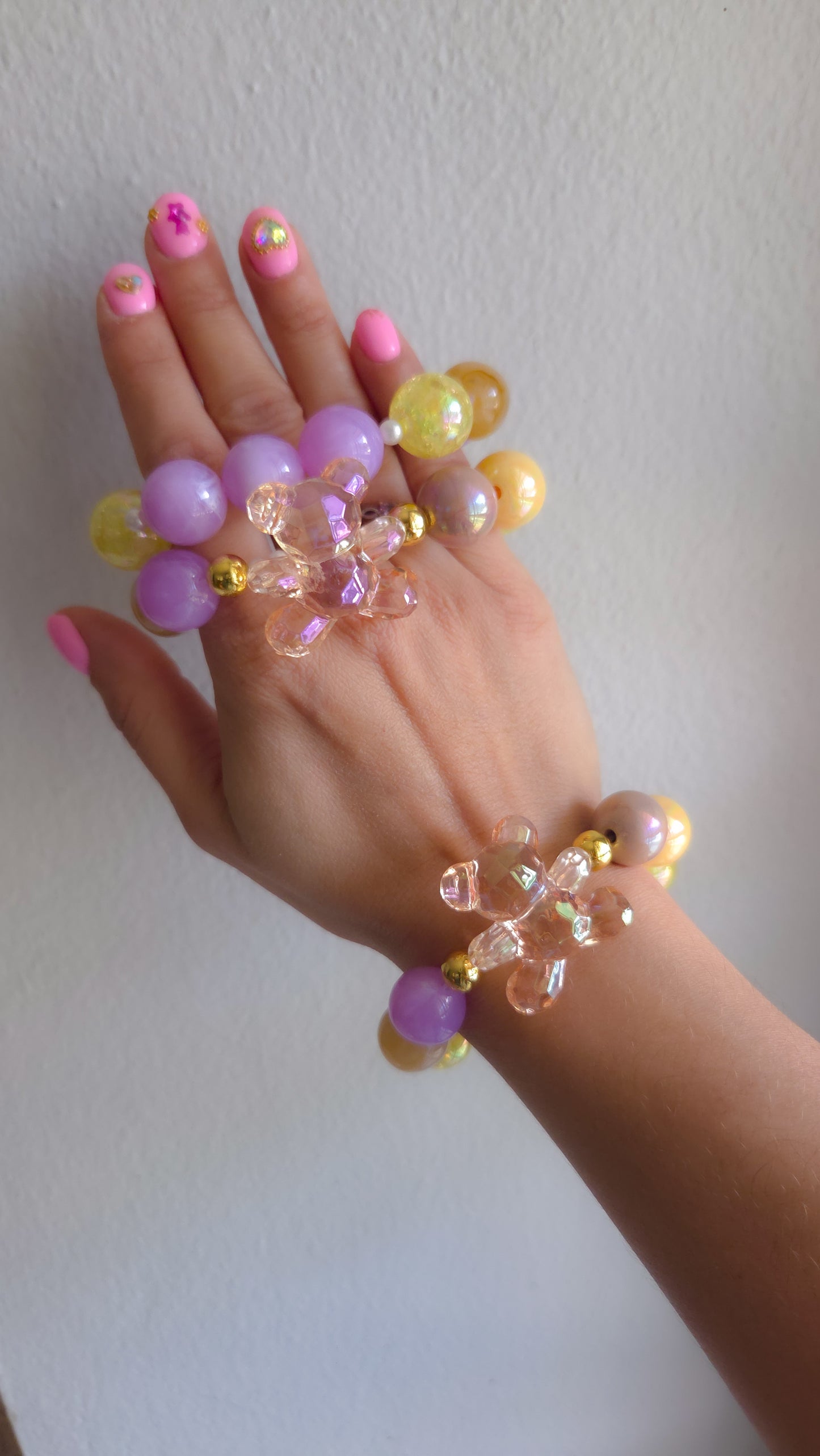 Butter Glow Bracelet | Y2K Pastel Teddy Charm