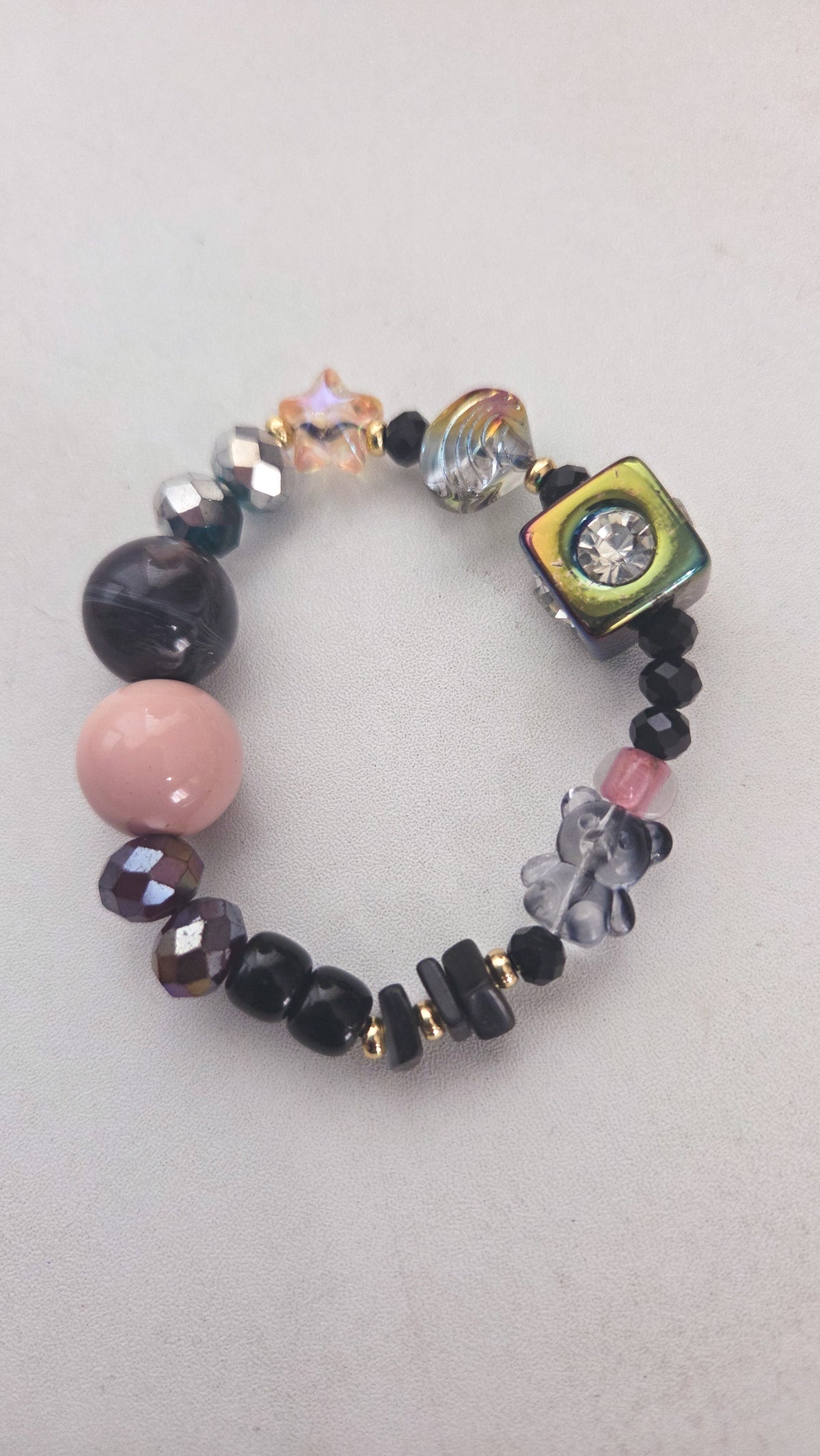 Smoky Treasure Teddy Bracelet