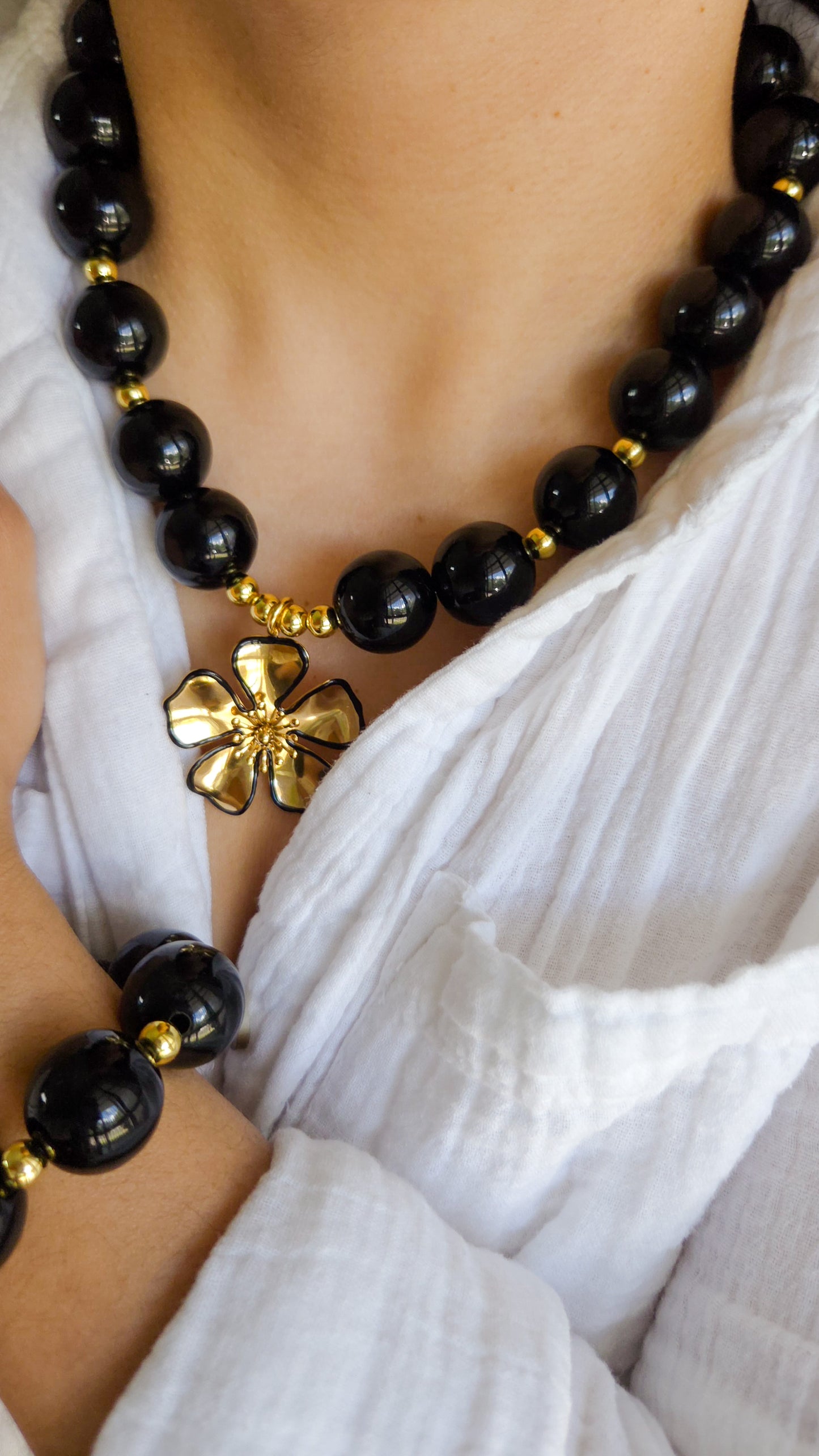 🖤Midnight Bloom Bracelet