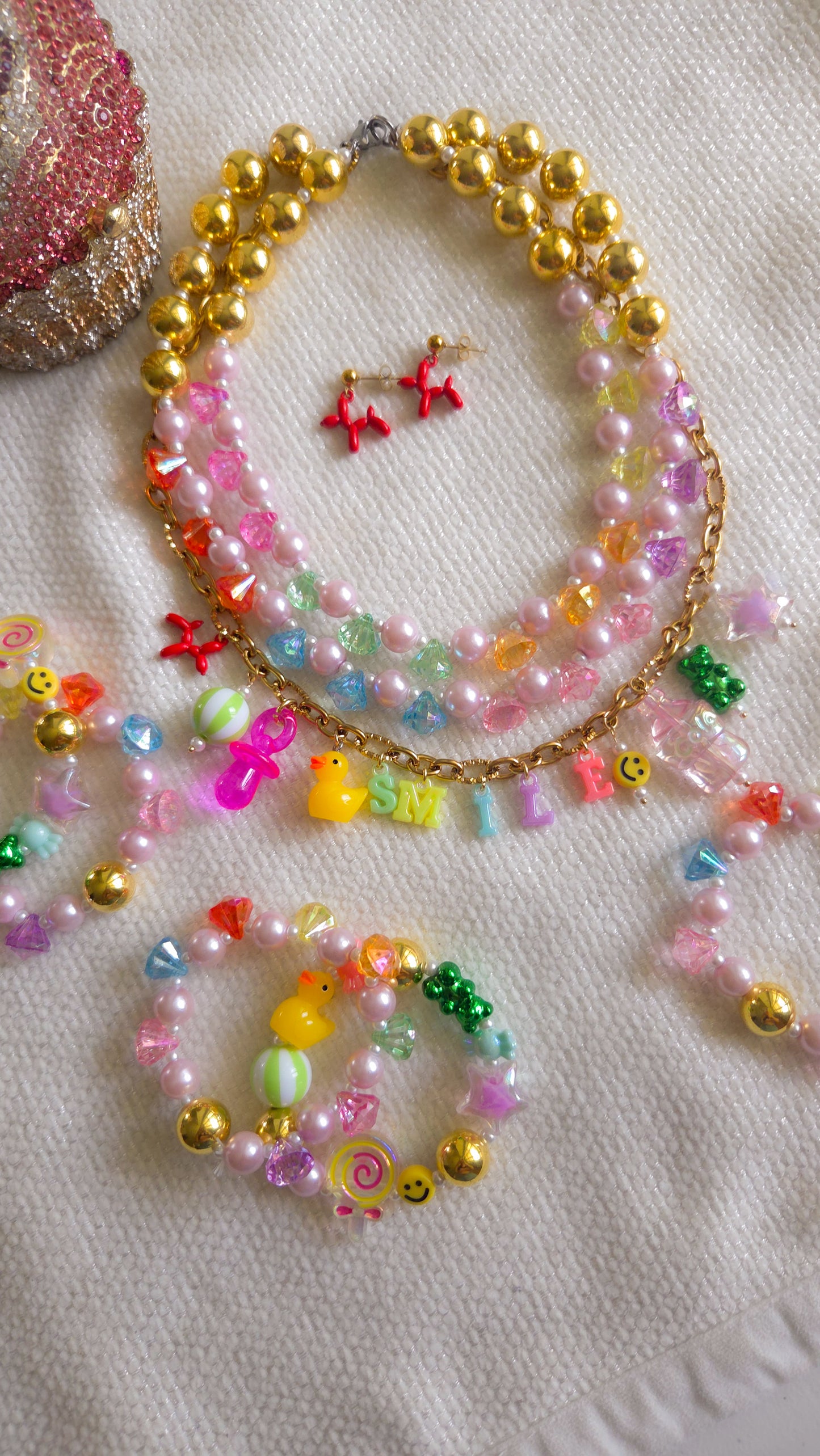 Funfair Dreams Bracelet Set 🌈🎡 – Kawaii Main Character Energy 🎀