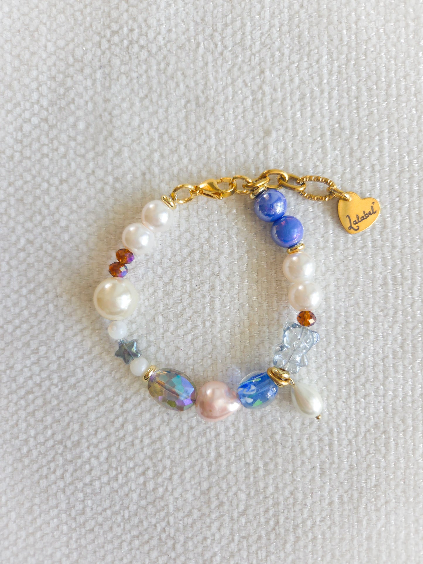 Blue Belle Teddy Bracelet