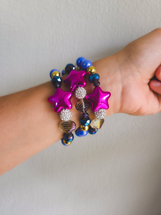 Blue Nova Shell Bracelet🐚🌠