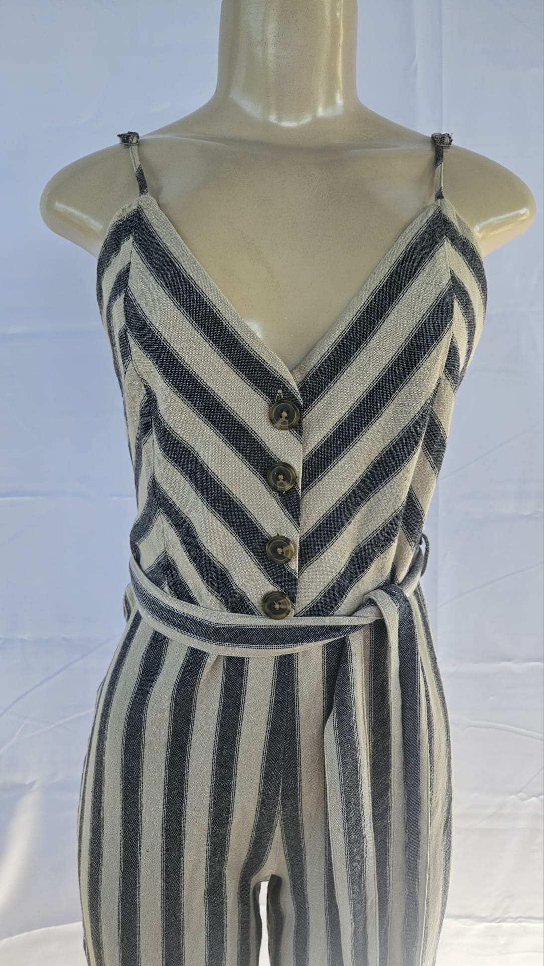 Derek Heart V-Neck Jumpsuit