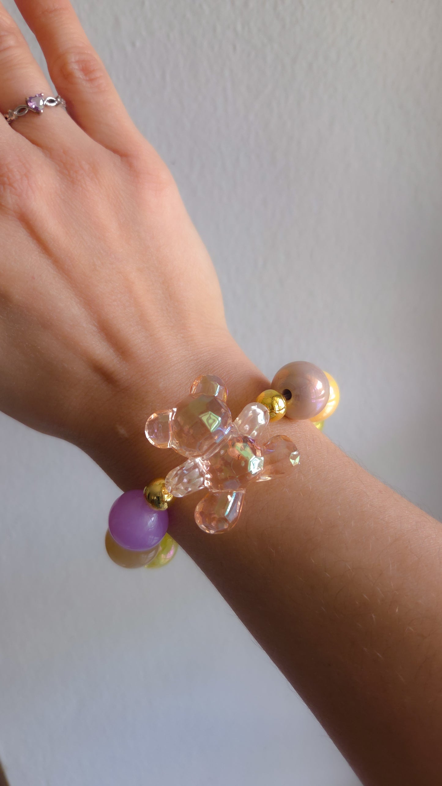 Butter Glow Bracelet | Y2K Pastel Teddy Charm