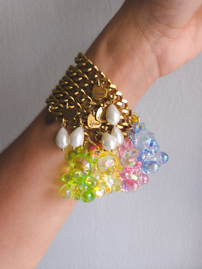 Chunky Chain Teddy Bracelet 🧸