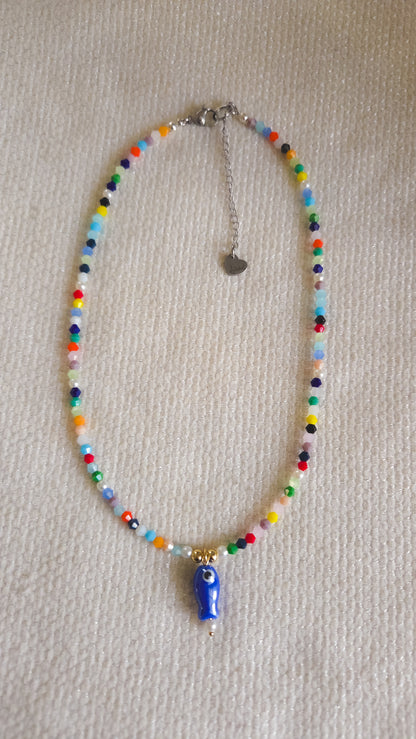 Fishy Crystal Necklace