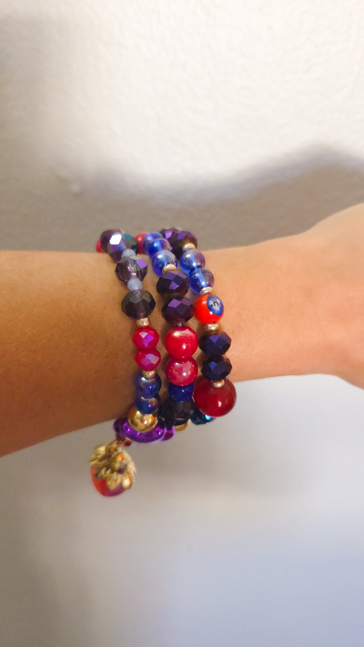 Berry Starburst Stack Bracelet 🍓💜⭐
