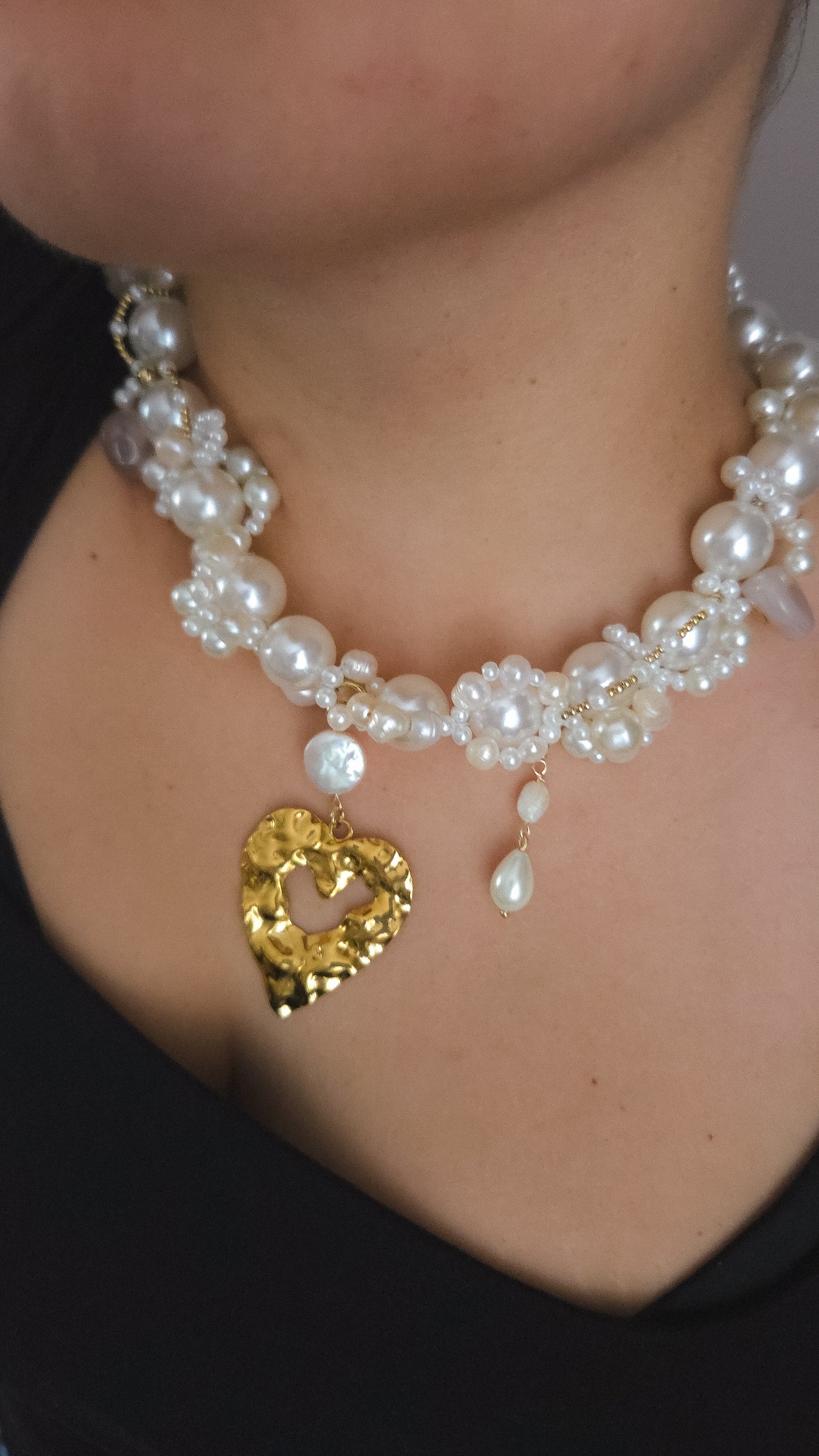 Pearl Heart Muse Necklace