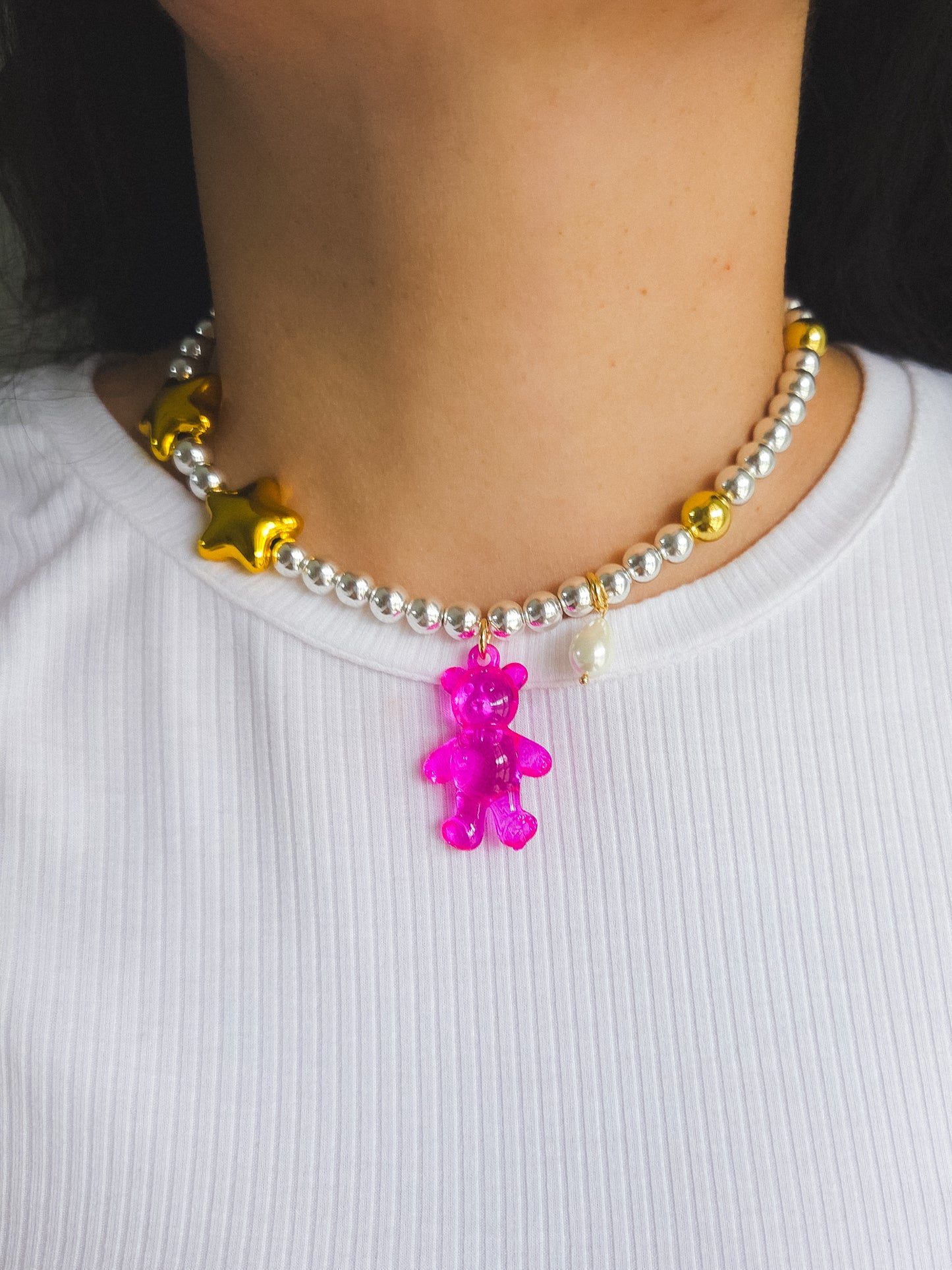 Star Pop Teddy Necklace💫