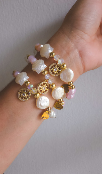 Pearl Compass Bracelet