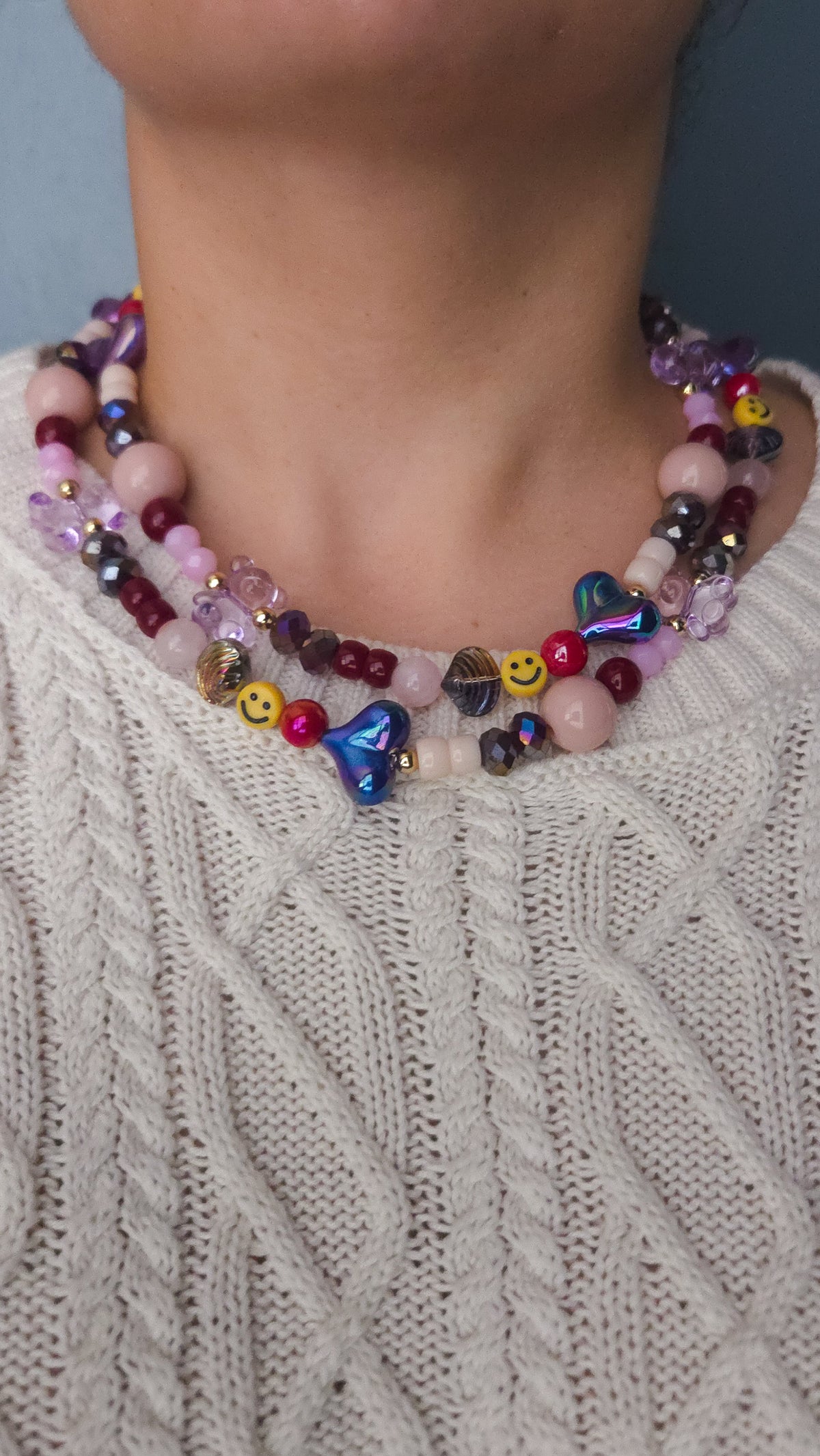 Twilight Teddy Pop Layered Necklace