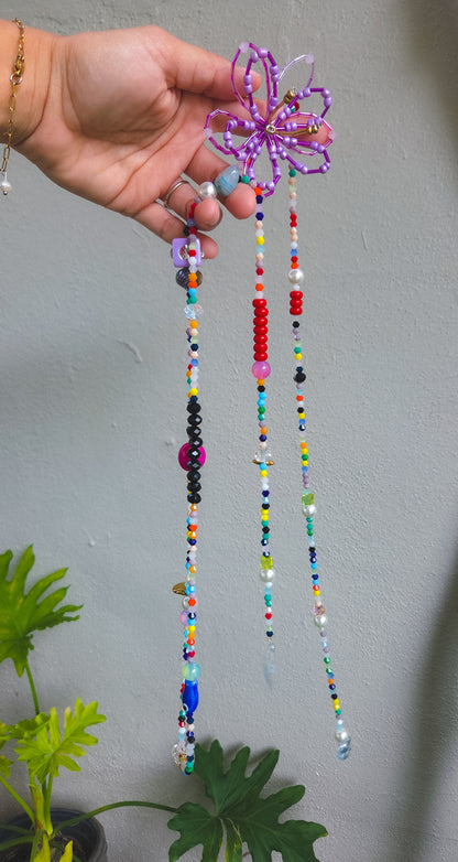 Violet Bloom Infinity Necklace
