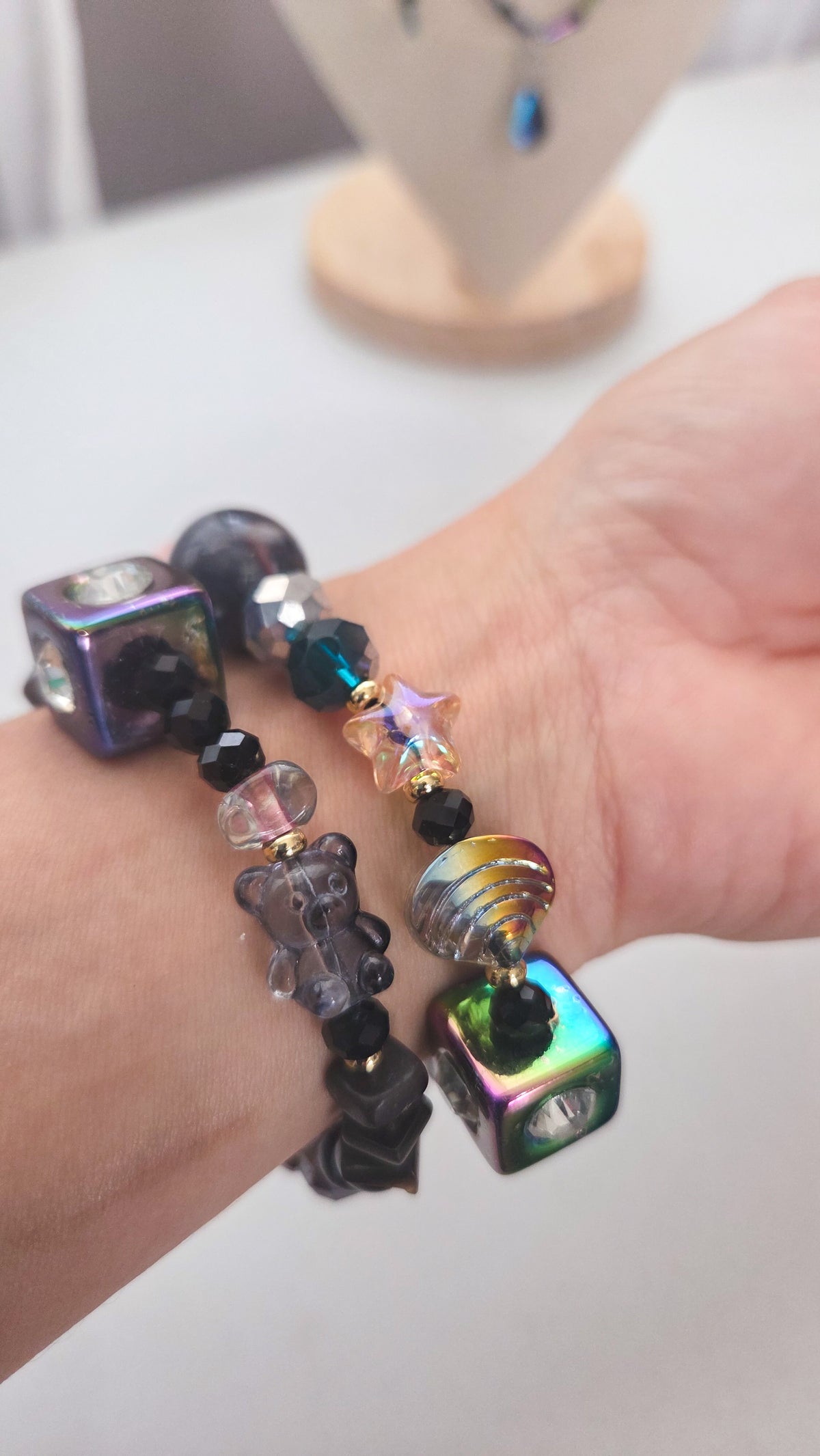 Smoky Treasure Teddy Bracelet