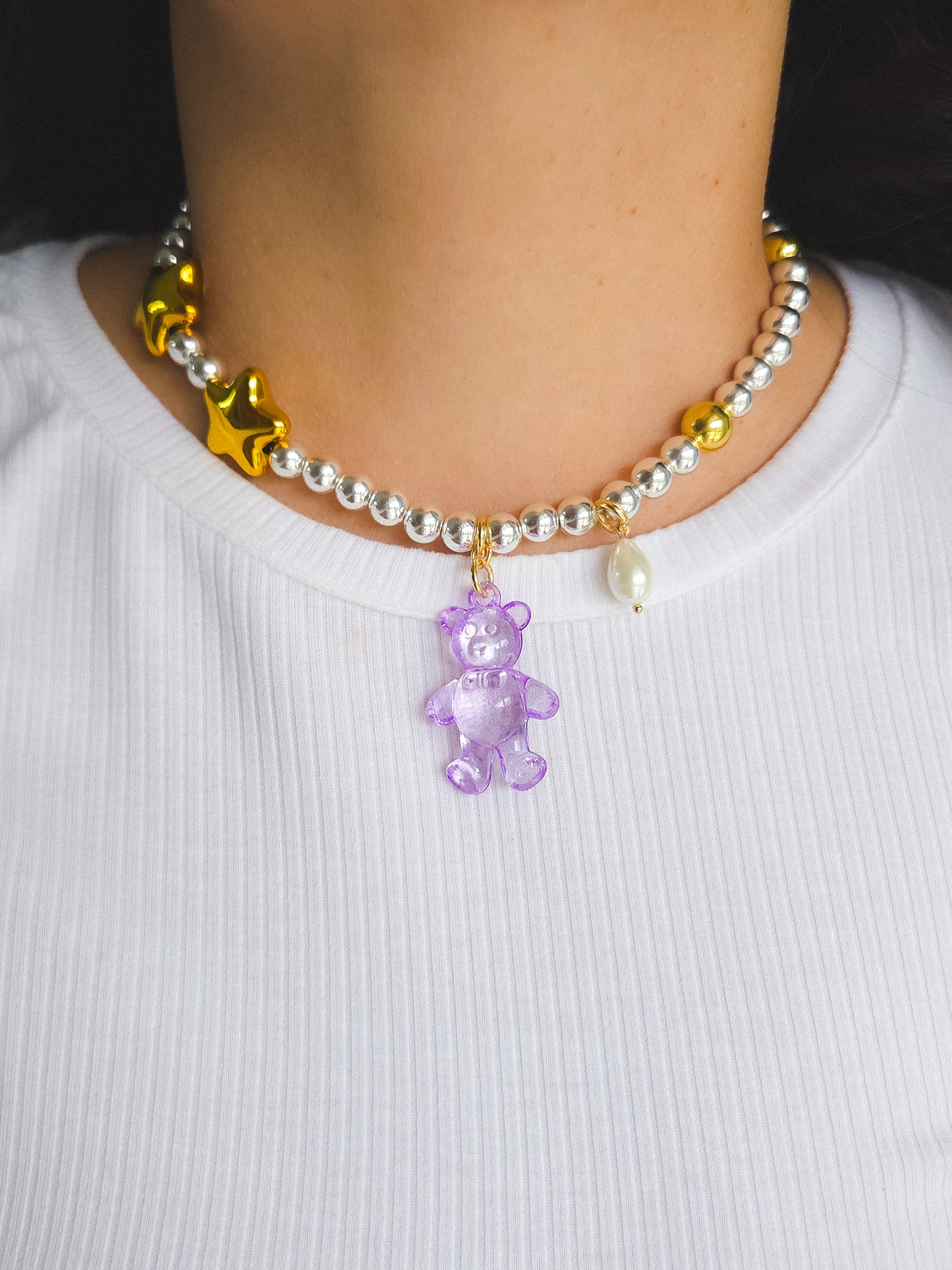 Star Pop Teddy Necklace💫