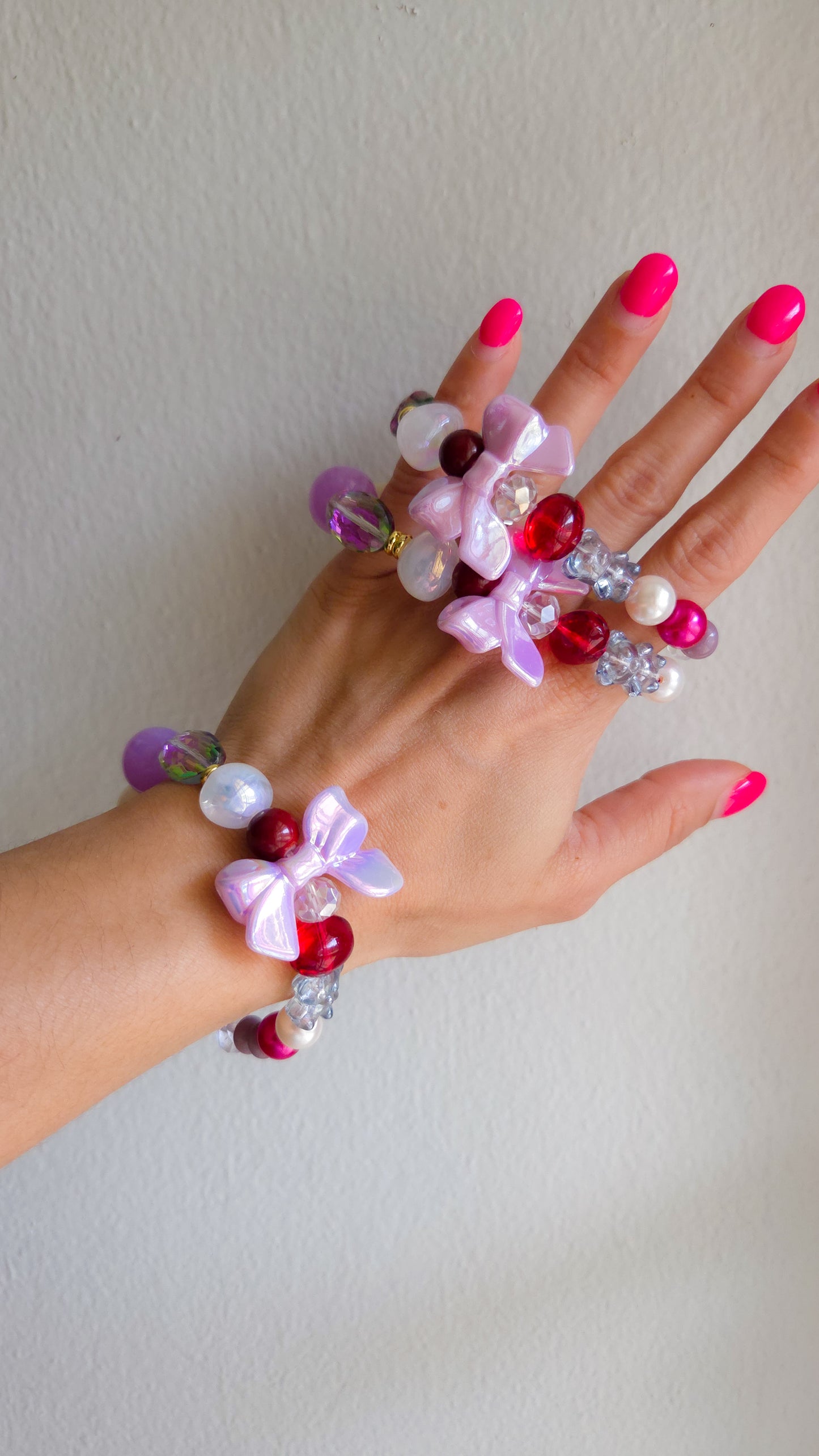 🎀 Bow Me Over Bracelet ✨
 | Handmade Y2K Kawaii Dopamine Dressing Jewelry